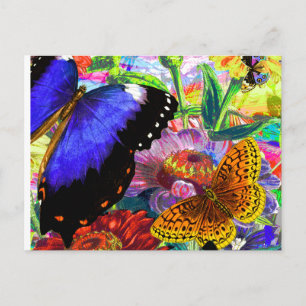 Carte Postale Jardin des papillons