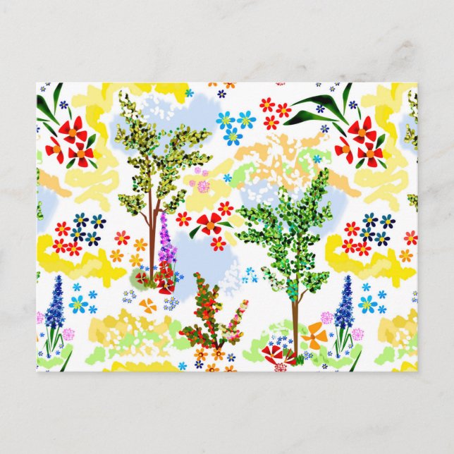 Carte Postale Jardin d'été (Devant)