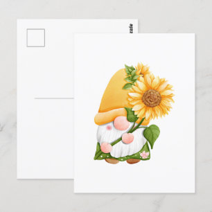 Carte Postale Jardin d'été magnifique avec des tournesols