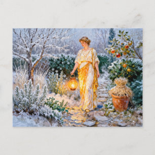 Carte Postale Jardin d'hiver de la déesse grecque Hestia