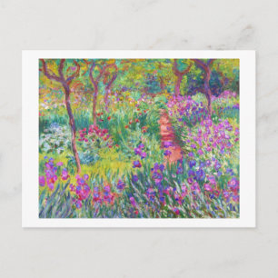 Carte Postale Jardin d'Iris à Giverny Claude Monet cool, vieux,