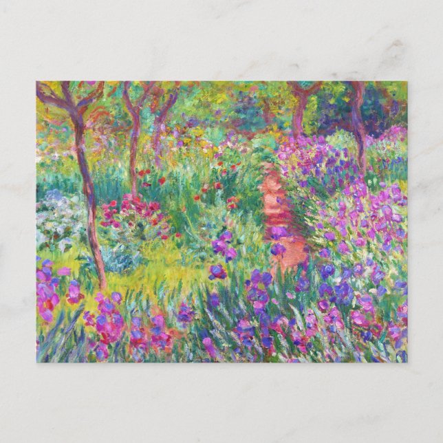 Carte Postale Jardin d'Iris à Giverny Claude Monet cool, vieux, (Devant)