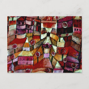 Carte Postale Jardin d'Ose, peinture Paul Klee