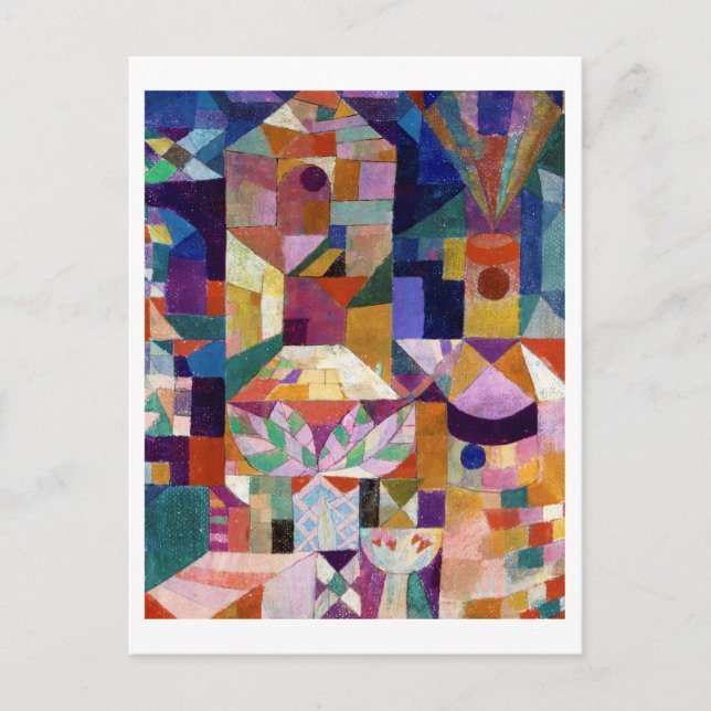 Carte Postale Jardin du château, Paul Klee (Devant)