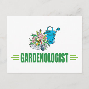 Carte Postale Jardin humoristique, jardinage