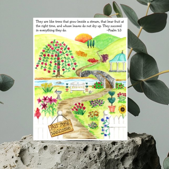 Carte postale Jardin Inspiration (Créateur téléchargé)