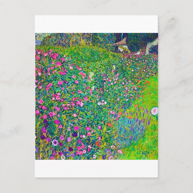 Carte Postale Jardin Italien, Gustav Klimt (Devant)