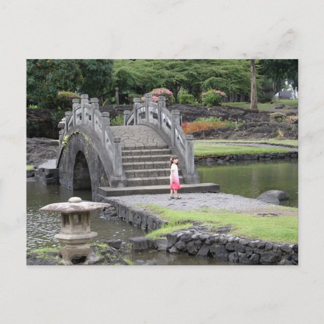 Carte Postale Jardin japonais à Hilo, Hawaii (Devant)