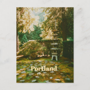 Carte Postale Jardin Japonais, Portland, Oregon Souvenir