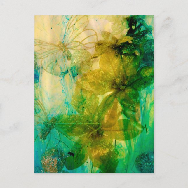 Carte Postale "Jardin mystique - Rayons d'or" Lyrical original (Devant)