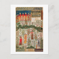 Jardin persan, 15ème siècle (avec papier)
