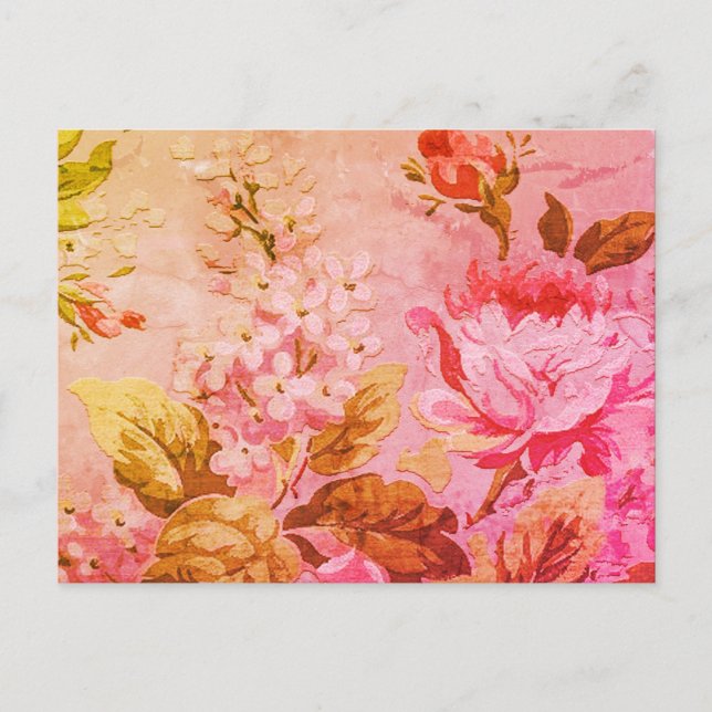 Carte Postale Jardin Rose victorien (Devant)