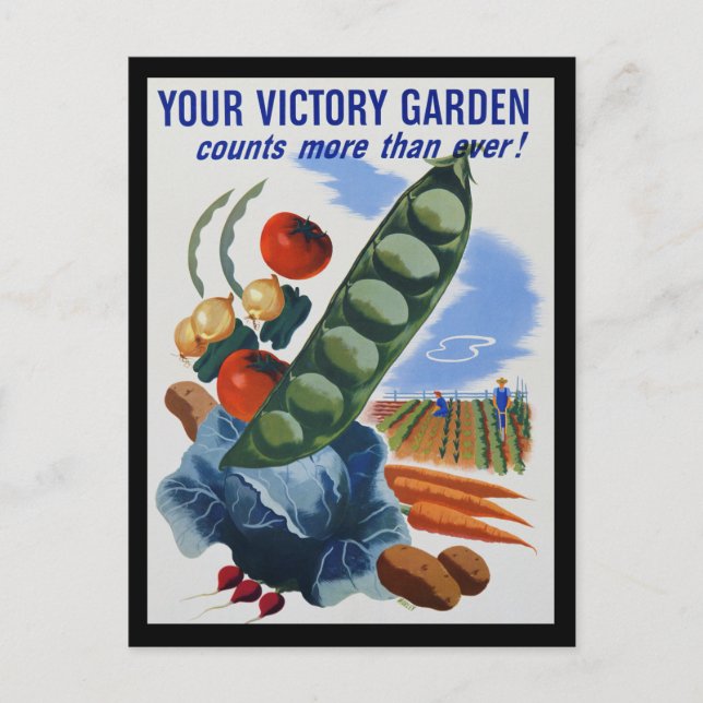 Carte Postale Jardin Victory (Devant)