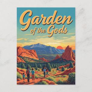 Carte Postale Jardin vintage des Dieux Colorado Voyage