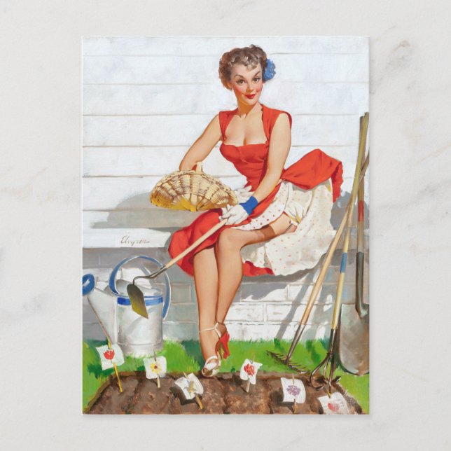 Carte Postale Jardinage (Devant)