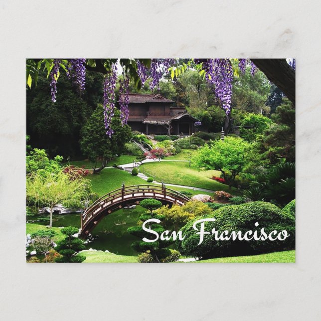Carte Postale Jardins botaniques, San Francisco Californie, État (Devant)