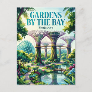 Carte Postale Jardins de Bay Singapour Singapour