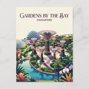 Carte Postale Jardins de la baie de Singapour