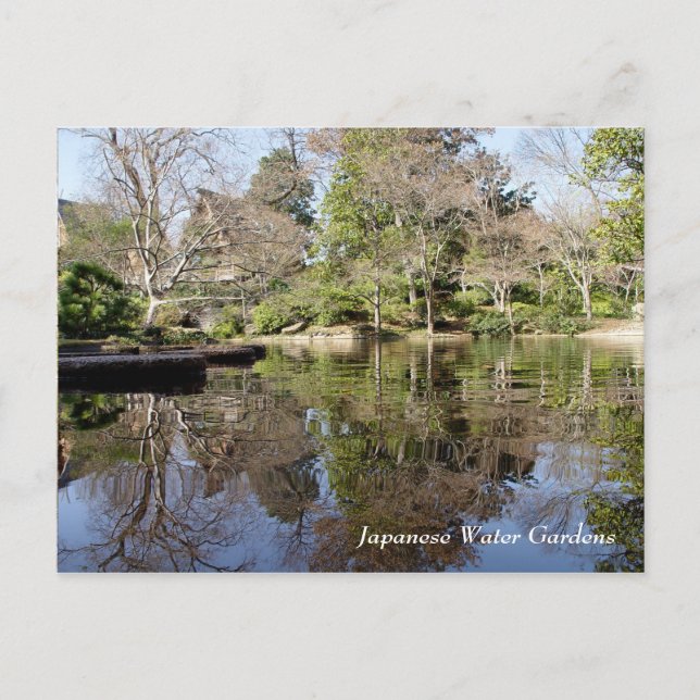 Carte Postale Jardins d'eau japonais, Fort Worth Texas (Devant)