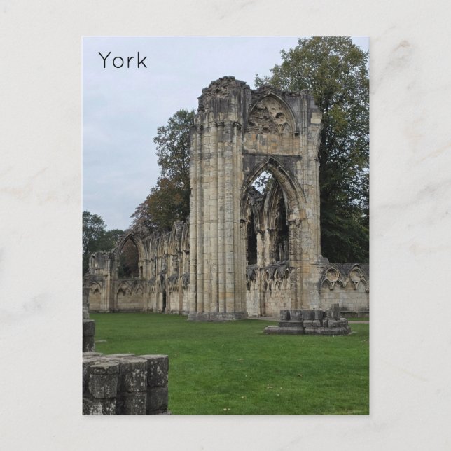 Carte Postale Jardins du Musée d'York (Devant)