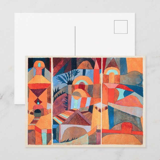 Carte Postale Jardins du Temple | Paul Klee | Impression photo (Devant / Derrière)