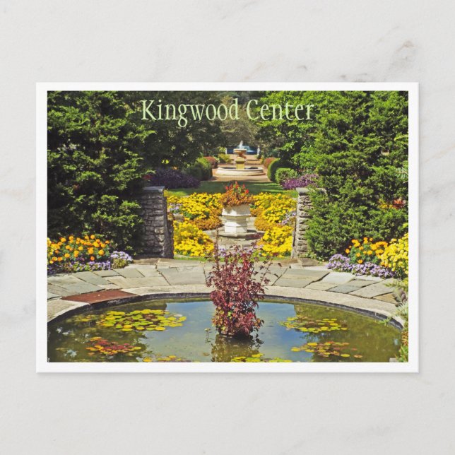 CARTE POSTALE, "JARDINS EN BOIS DE KINGWOOD/ MER D (Devant)