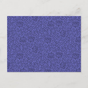 Carte Postale Jardins floraux pourpres Tudor Damask