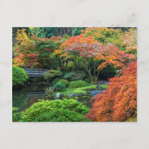 Carte Postale Jardins japonais en automne à Portland, Oregon 3