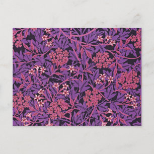 Carte Postale Jasmine vintage violet rose par William Morris