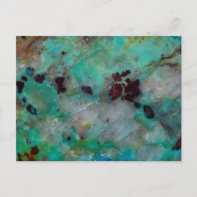 Carte Postale Jasper bleu chrysocolla (Devant)