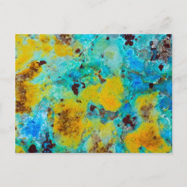 Carte Postale Jasper Chrysocolla Bleu (Devant)