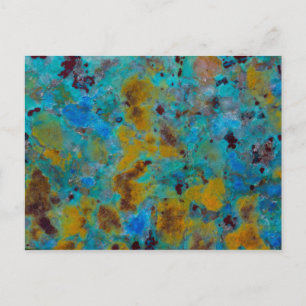 Carte Postale Jasper Chrysocolla Bleu Tacheté