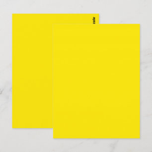 Carte Postale Jaune Canari Uni