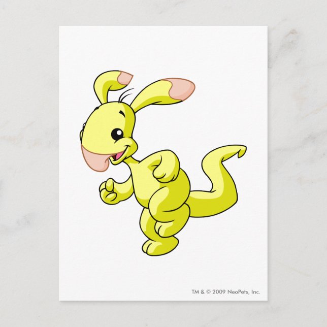 Carte Postale Jaune de Blumaroo (Devant)