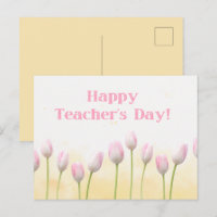 Jaune floral Joyeuse Fête des Enseignants