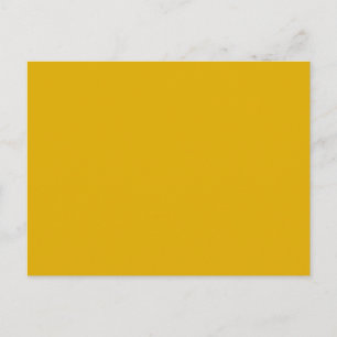 Carte Postale Jaune Moutarde Couleur Unie
