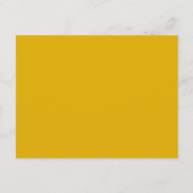 Carte Postale Jaune Moutarde Couleur Unie (Devant)