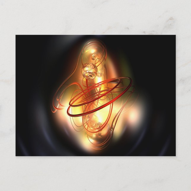 Carte Postale Jaune rouge brillant (Devant)