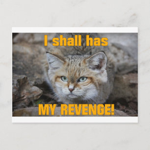 Carte Postale J'aurai MON REVENGE !