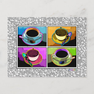 Carte postale - Java Addictions Pop Art
