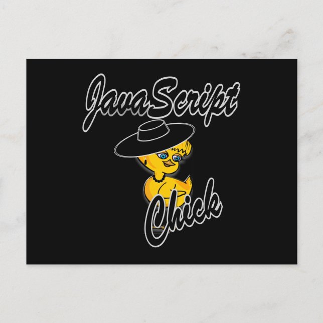 Carte Postale Javascript Chick #4 (Devant)