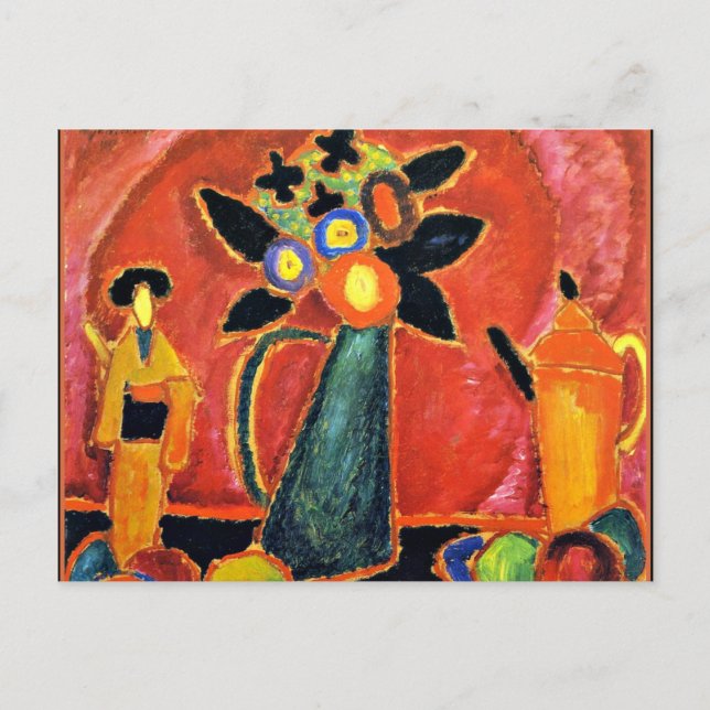 Carte Postale Jawlensky - Fleur japonaise (Devant)