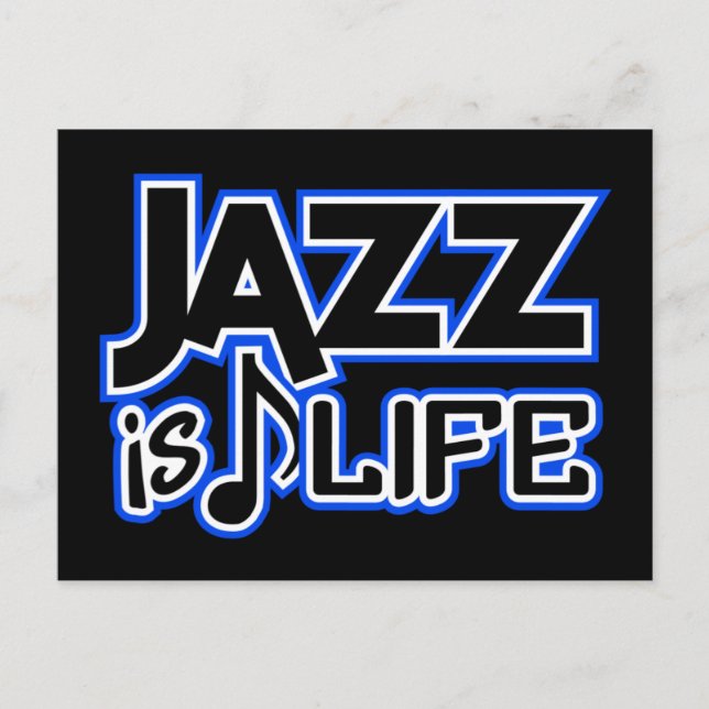 Carte postale Jazz (Devant)
