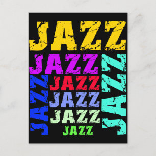Carte Postale Jazz coloré et cool