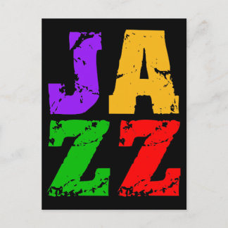 Carte Postale Jazz cool coloré