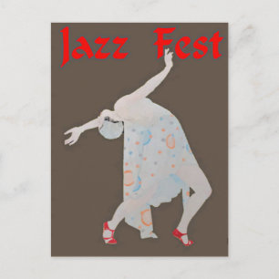 Carte Postale Jazz Fest Danseuse 3