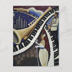 Carte postale Jazz Moon