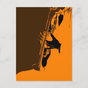 Carte Postale Jazz Orange