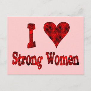Carte Postale J'Coeur les femmes fortes
