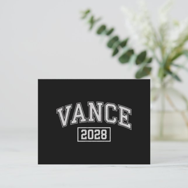 Carte Postale JD Vance 2028 Président de campagne électorale Van (Debout devant)